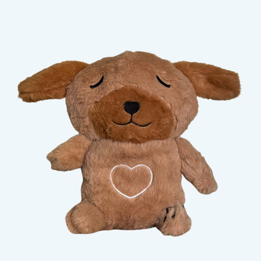 Peluche chien veilleuse pour une nuit douce et apaisante pour enfant.
