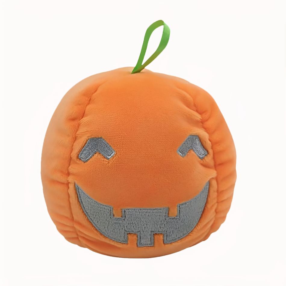 Peluche citrouille réversible lumineuse Halloween deco