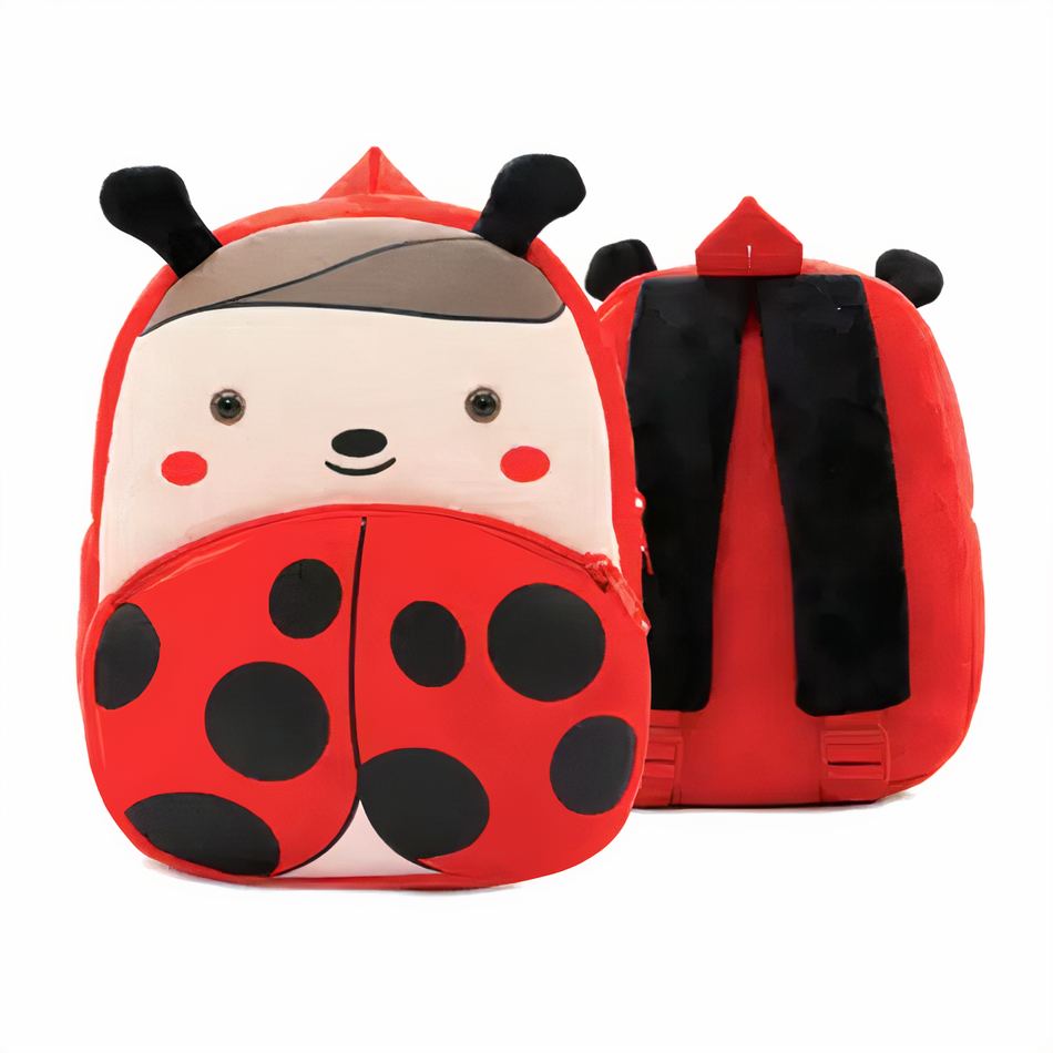 Peluche coccinelle sac à dos doux pour enfant, fun