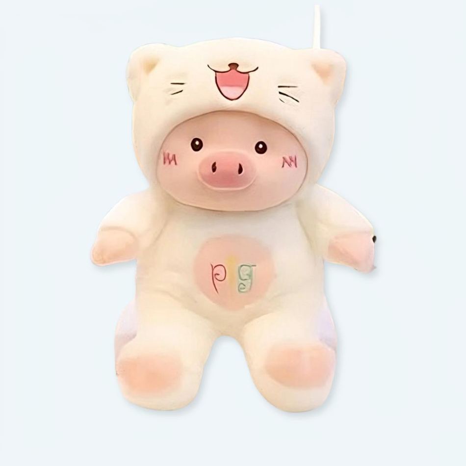 Peluche Cochon Chat - Look Kawaii et Douillet pour Enfant
