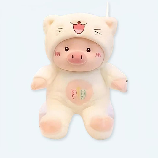 Peluche Cochon Chat - Look Kawaii et Douillet pour Enfant