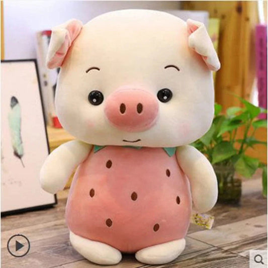 Peluche-cochon fraiseployé