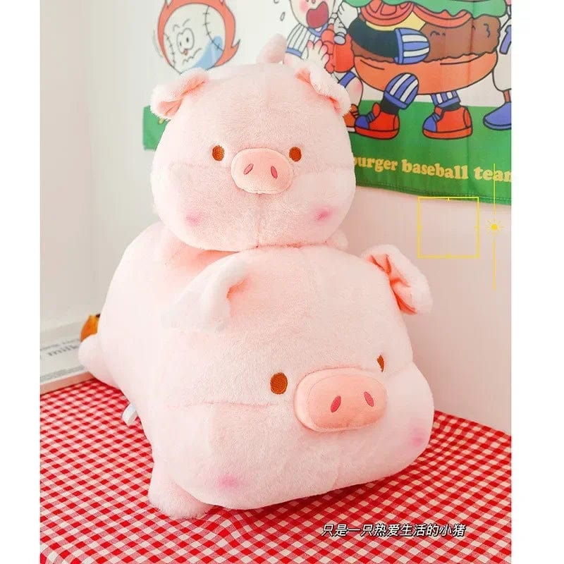 Peluche cochon câline et douce