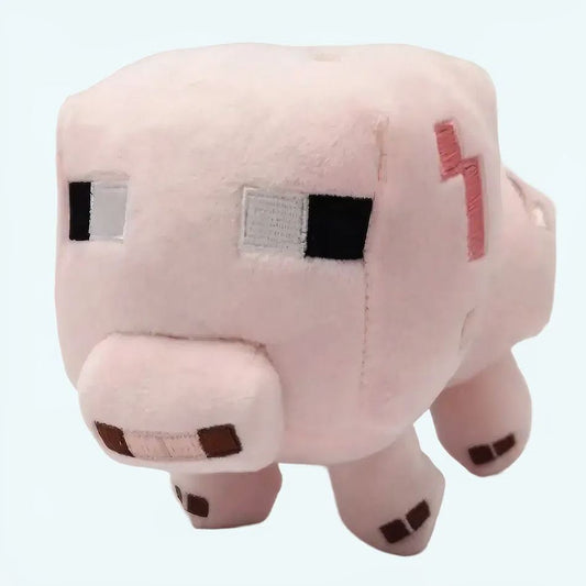 Peluche cochon Minecraft - Compagnon doux pour enfant