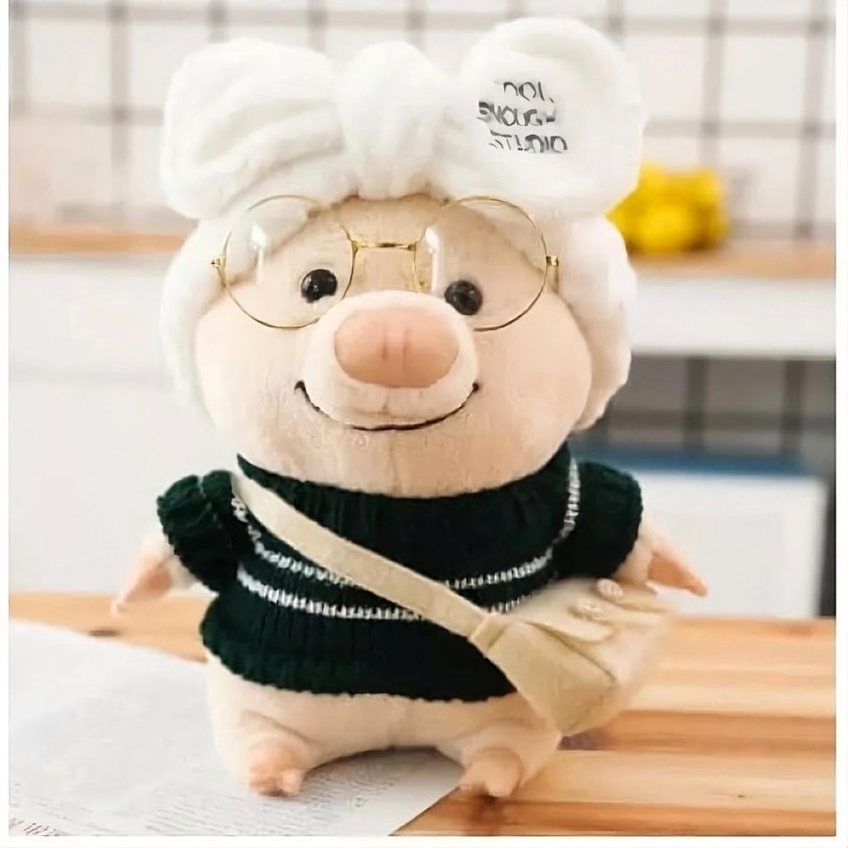 Peluche cochon noir chic et doux - Idéal cadeau pour la chambre d'enfant