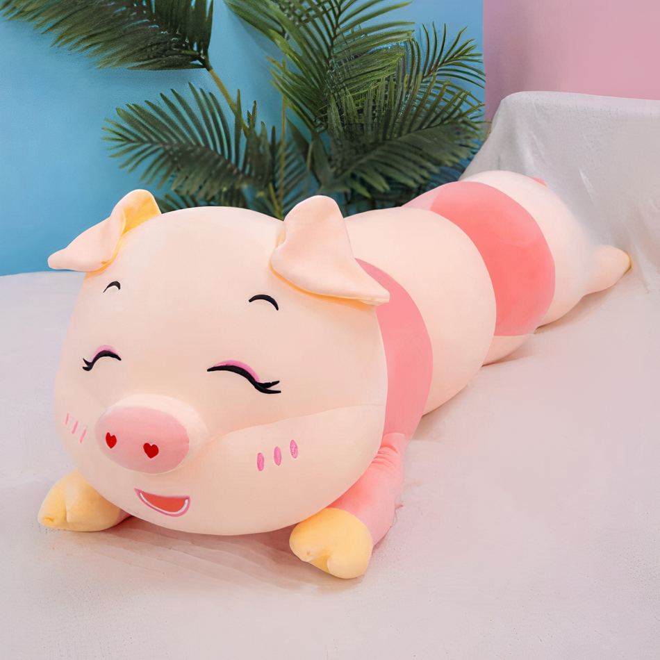 Peluche confortable cochon oreiller doux détente confortable chambre
