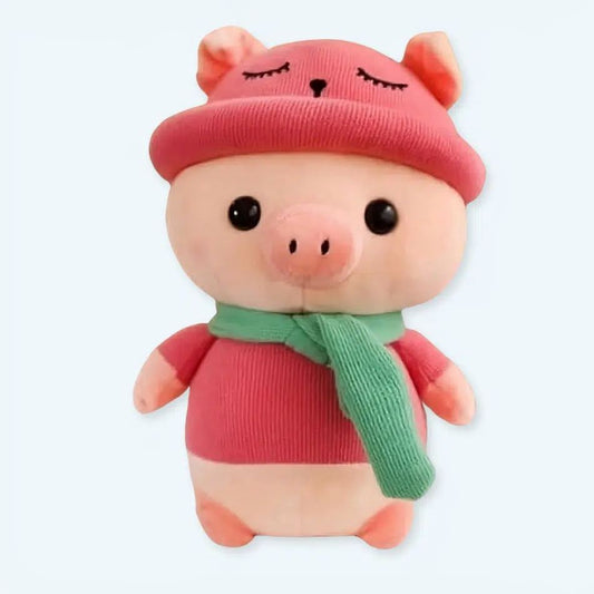Peluche cochon rose tout doux et câlin