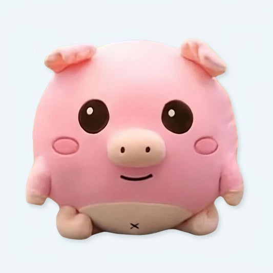 Peluche cochon rose doux pour enfant timide câlin