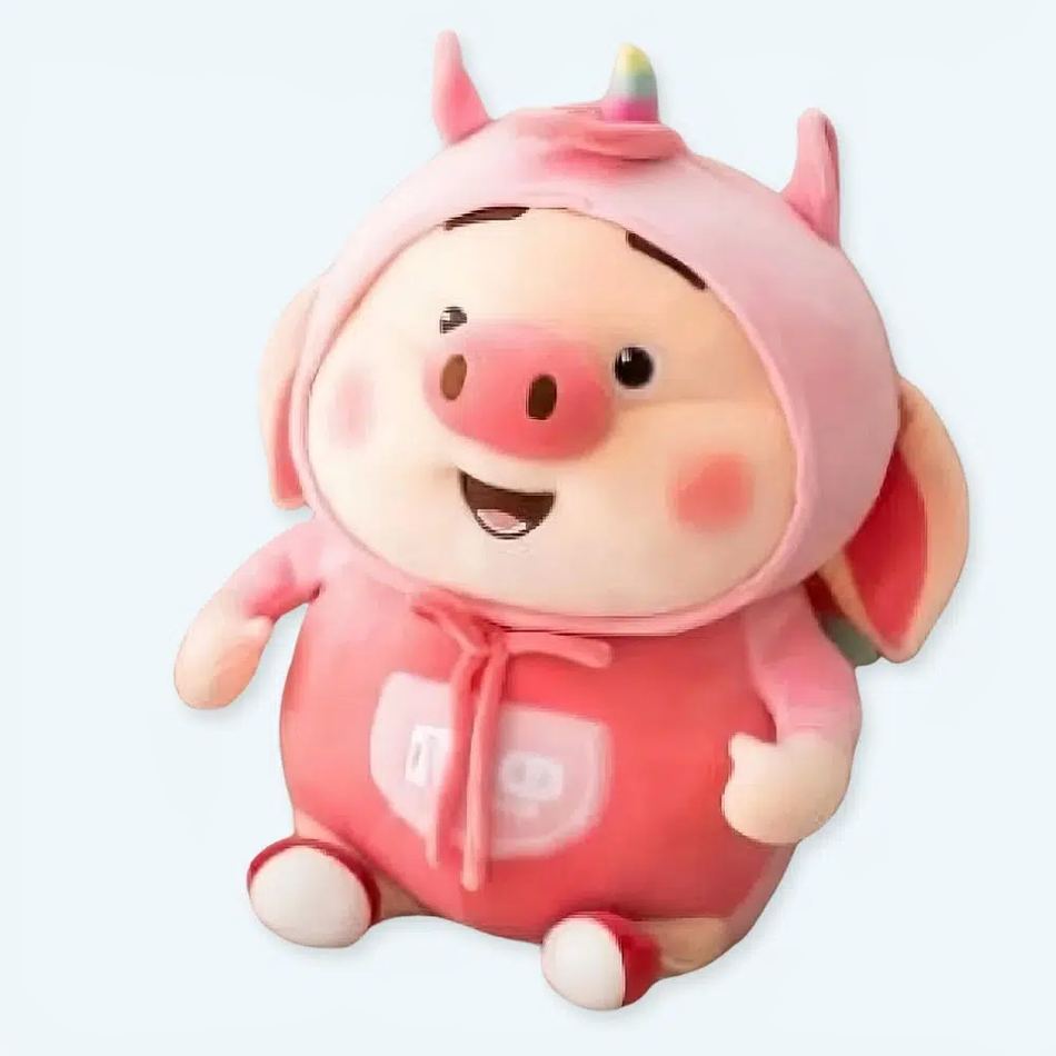 Peluche Cochon Rose Kawaii pour Enfant