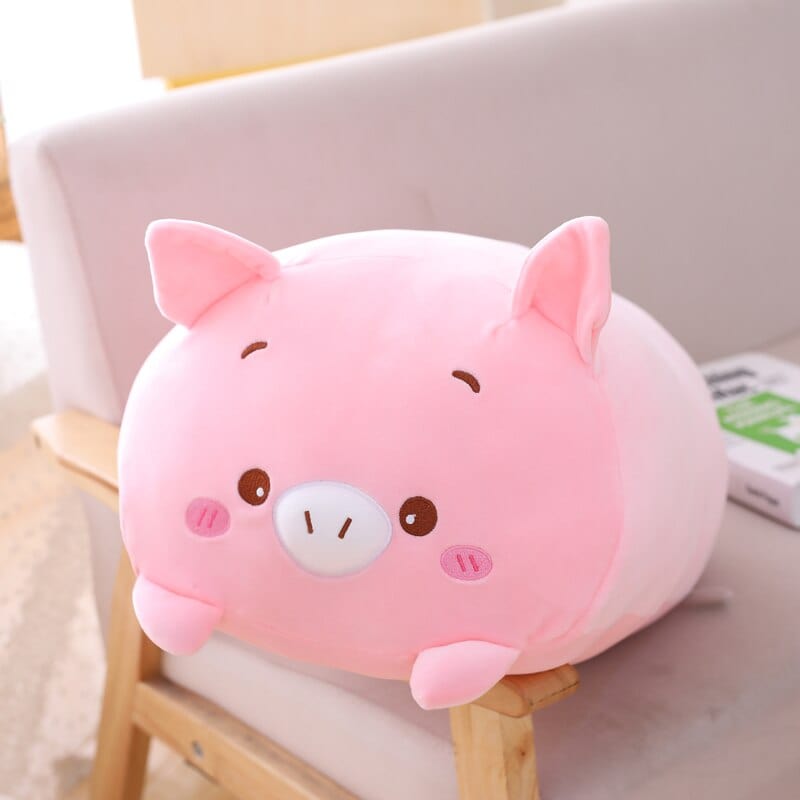 Peluche cochon Squishmallow rose doux