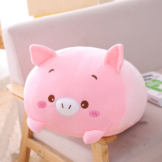 Peluche cochon Squishmallow rose doux