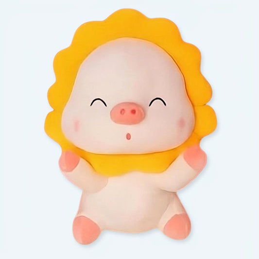 Peluche cochon tournesol doux enfant câlin jardin