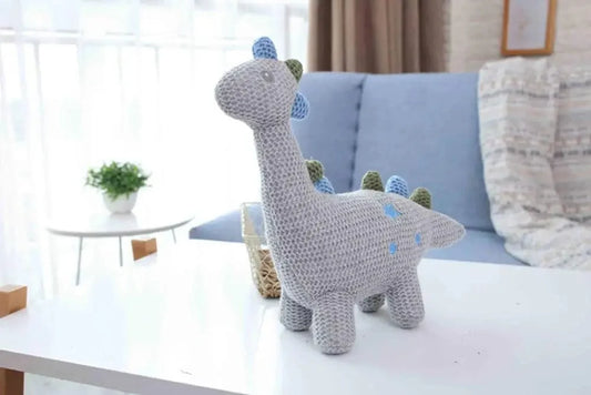 Peluche crochet dino long cou