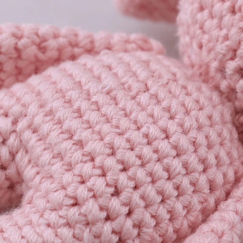 Peluche crochet Éléphant Rose Tendre