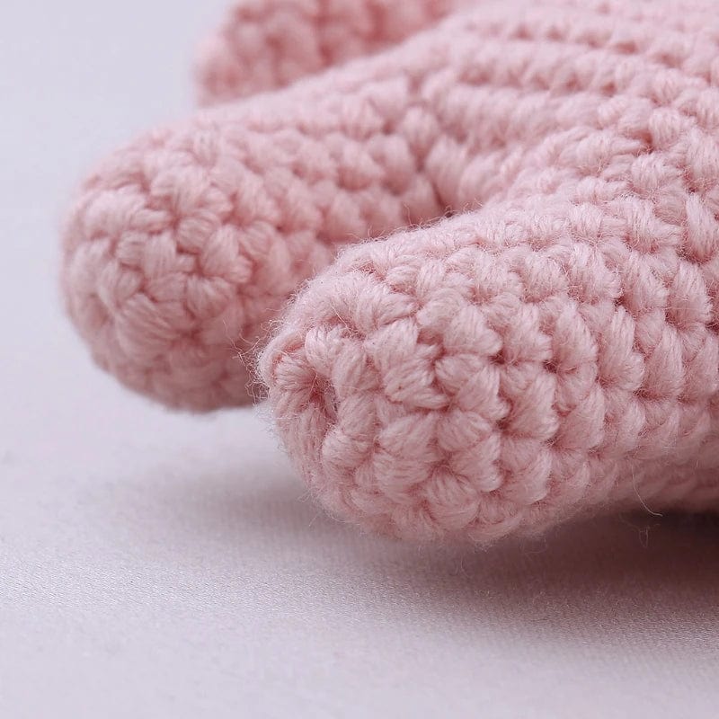 Peluche crochet Éléphant Rose Tendre