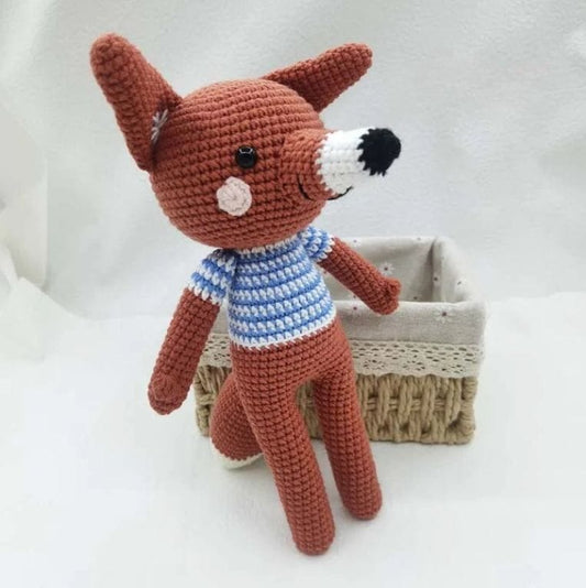 Peluche Crochet Renard à Long Nez