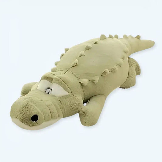 Peluche crocodile - Oreiller vert doux câlin pour enfant