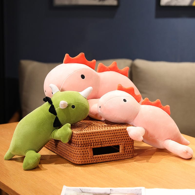 Peluche dinosaure Crinière et Cornes