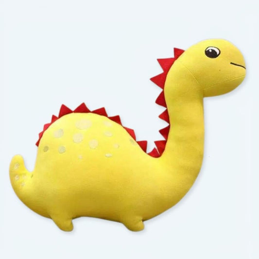 Peluche dinosaure jaune  et doux pour chambre d'enfant