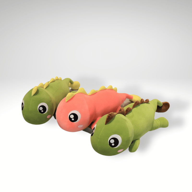 Peluche dinosaure kawaii avec de grands yeux