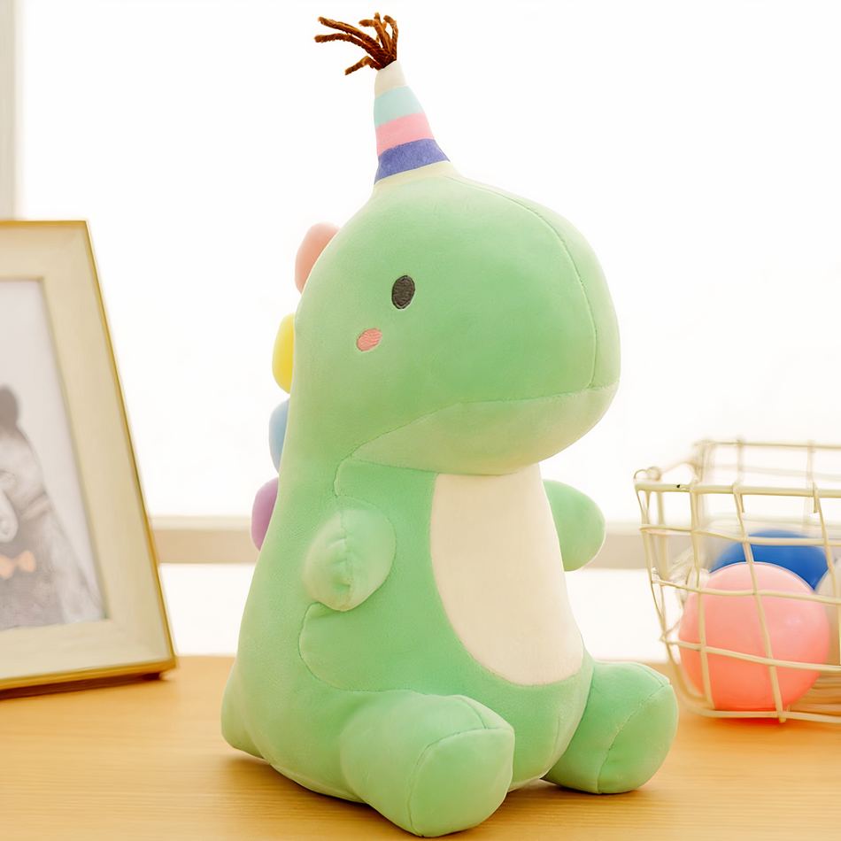 Peluche dinosaure queue arc-en-ciel ultra douce et câline