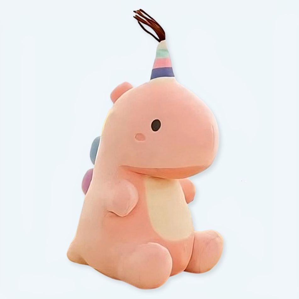 Peluche dinosaure queue arc-en-ciel ultra douce et câline