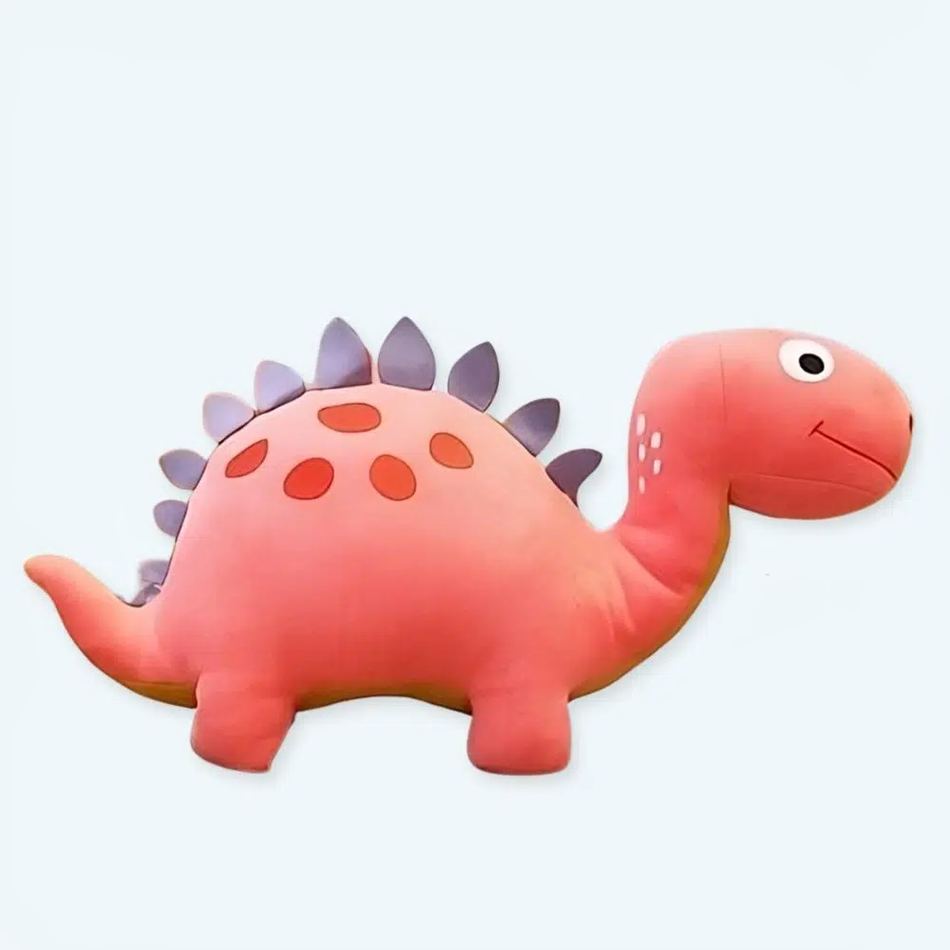 Peluche dinosaure rose  pour chambres d'enfants
