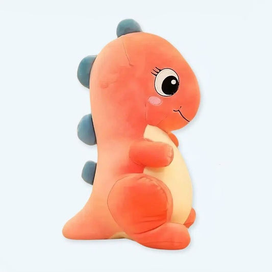 Peluche dinosaure rose bébé avec gros yeux