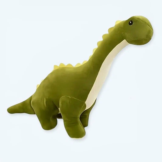Peluche dinosaure vert doux et câlin pour enfant préhistorique