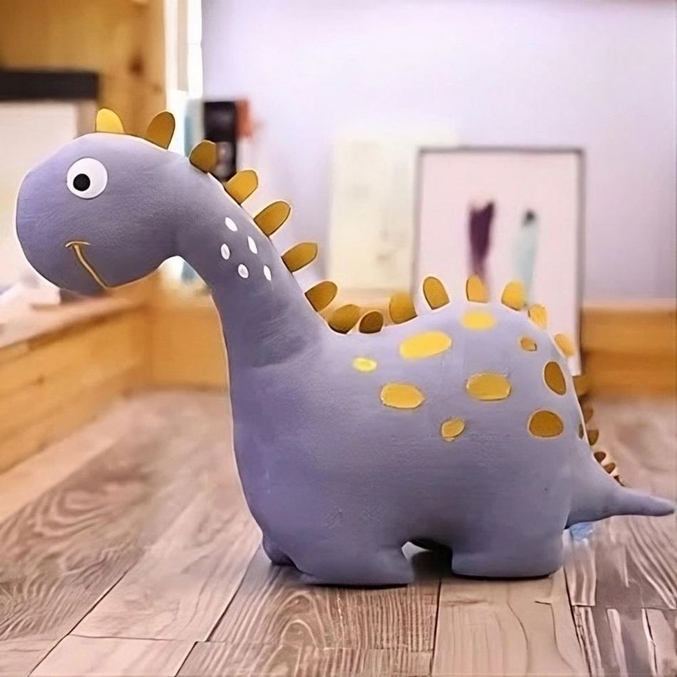 Peluche dinosaure violette e pour enfant
