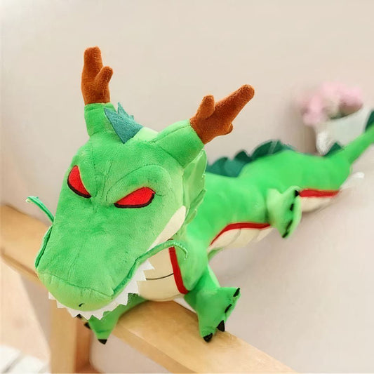 Peluche Dragon Chinois en Velours Rouge - Idéal pour la Rêverie des Enfants