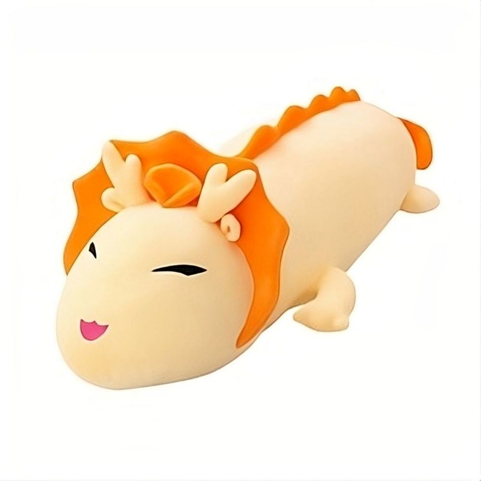 Peluche Dragon de Feu en Velours Rouge