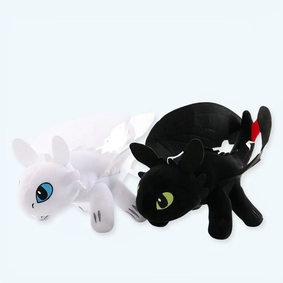 Peluche Dragon Krokmou Furie Eclair - Version Douce Fantastique