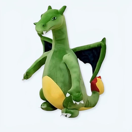 Peluche Dragon Vert Géant Doux pour Chambre d'Enfant MAGIQUE