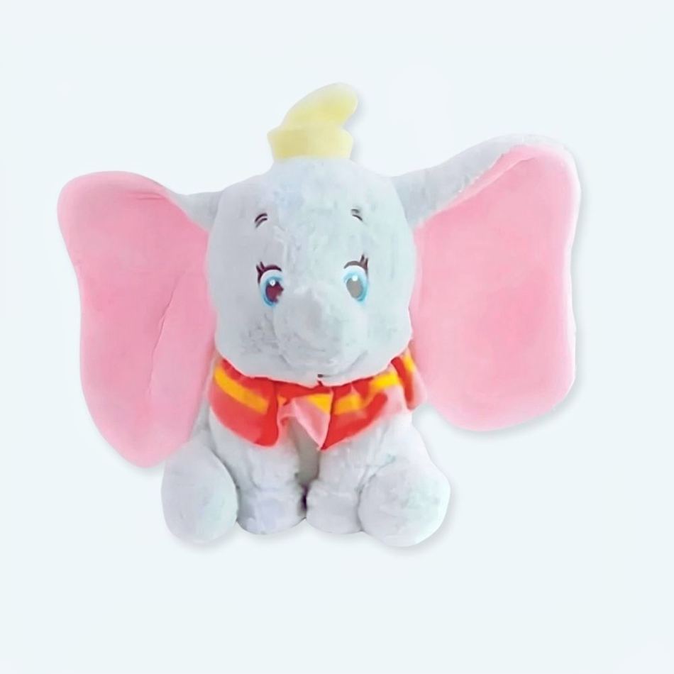 Peluche Dumbo - L'Éléphant Gris Doux Câlin pour Enfant
