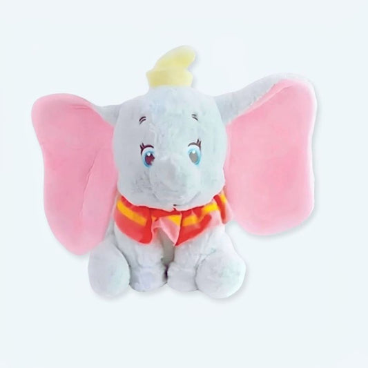 Peluche Dumbo - L'Éléphant Gris Doux Câlin pour Enfant