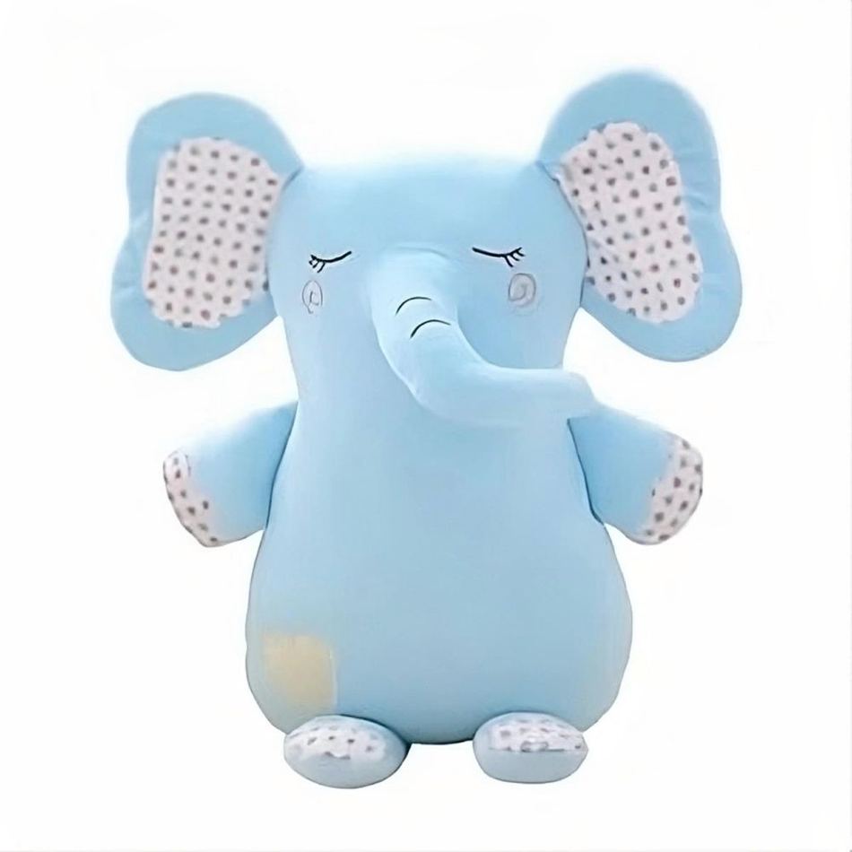 Peluche éléphant câlin bleu tendre pour enfant
