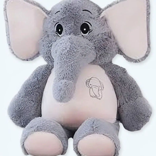Peluche éléphant géant doux pour une chambre d'enfant cozy