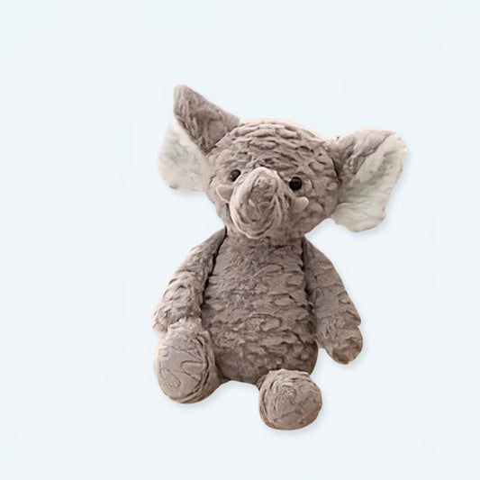 Peluche Éléphant Gris Câlin pour Chambre d'Enfant Douce
