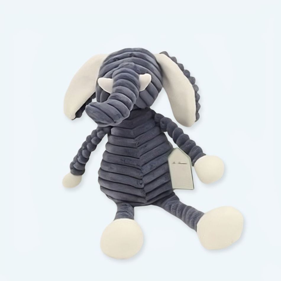 Peluche Éléphant Gris Doux Câlin - Déco Enfant Chambre