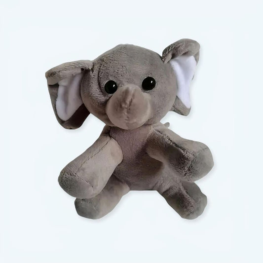 Peluche d'Éléphant Gris Doux pour Enfant - Câlin Jungle
