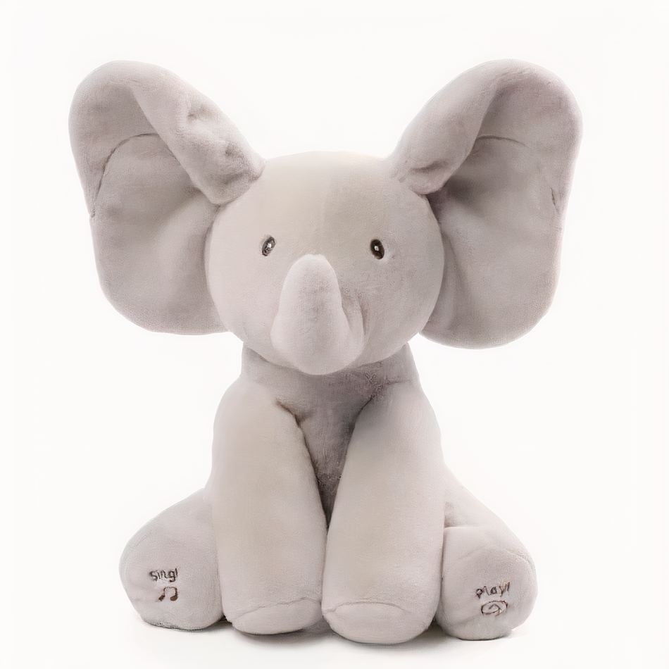 Peluche éléphant interactif doux pour éveiller l'enfant