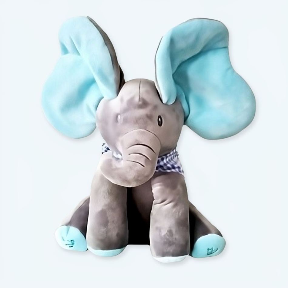 Peluche éléphant interactif doux pour éveiller l'enfant