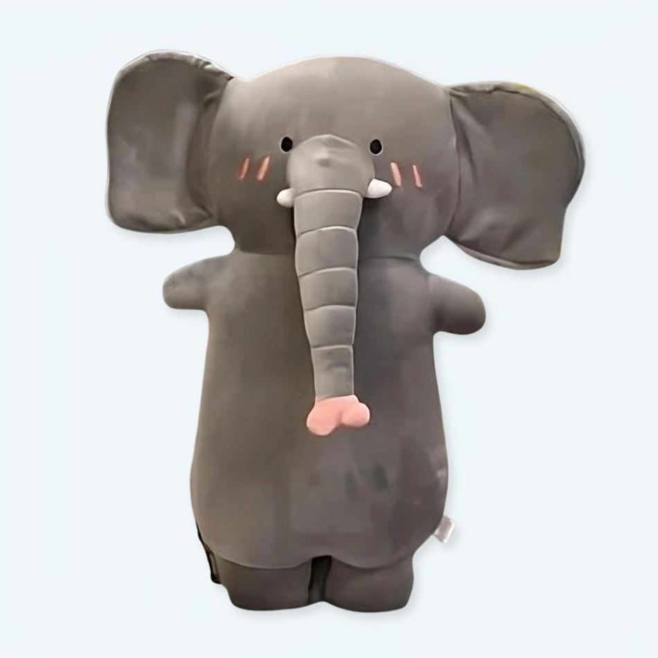 Peluche éléphant oreiller doux pour un sommeil paisible des enfants
