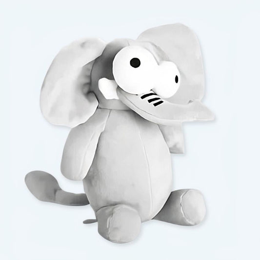 Peluche éléphant rigolo pour enfant - Décoration douce pour la chambre