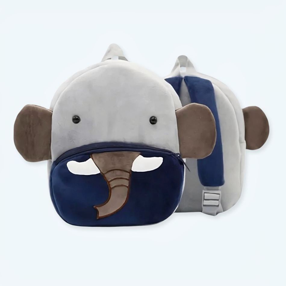 Peluche éléphant sac à dos moelleux enfant câlin voyage