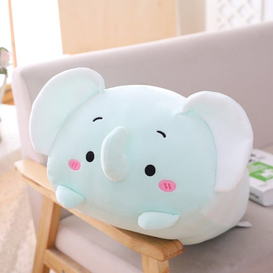 Squishmallow Peluche Éléphant Bleu aux Grandes Oreilles
