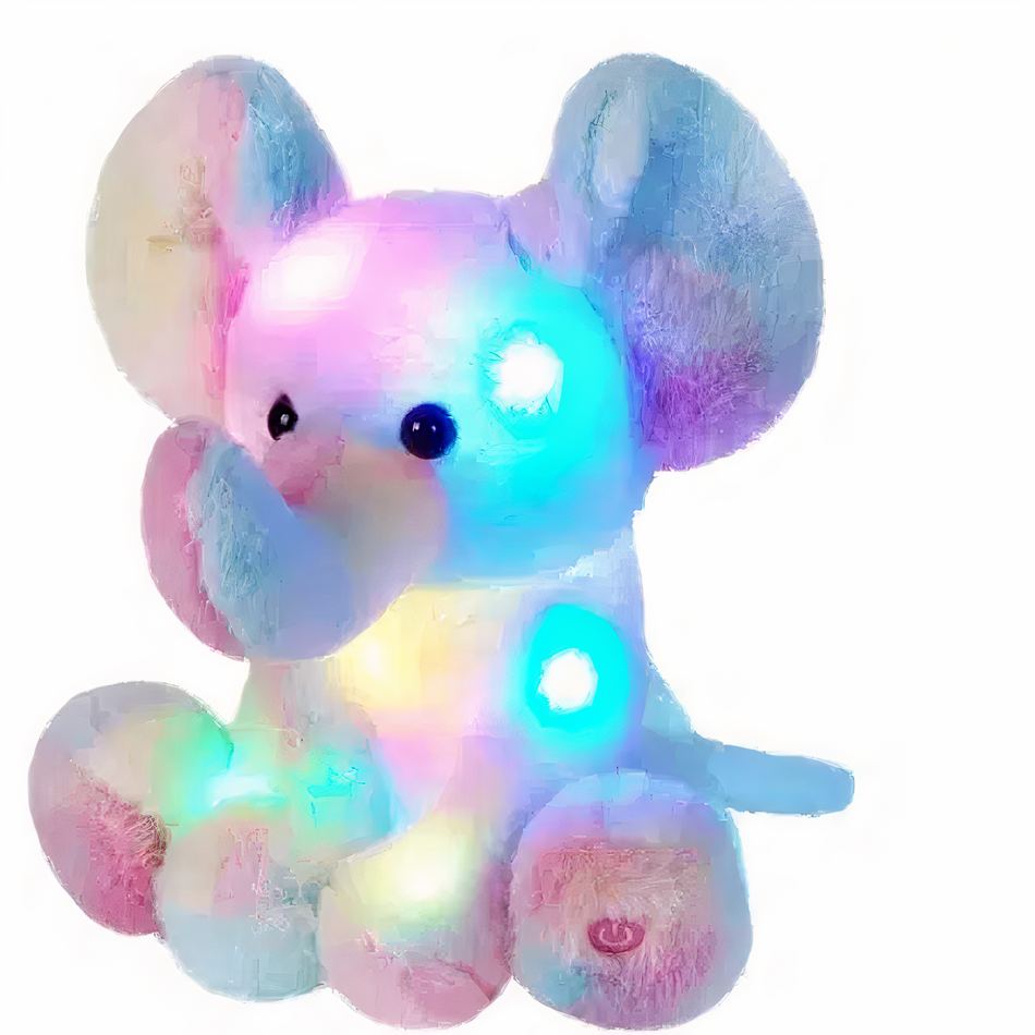 Peluche éléphant veilleuse douce pour chambre d'enfant la nuit
