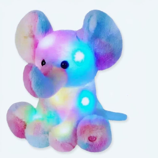 Peluche éléphant veilleuse douce pour chambre d'enfant la nuit
