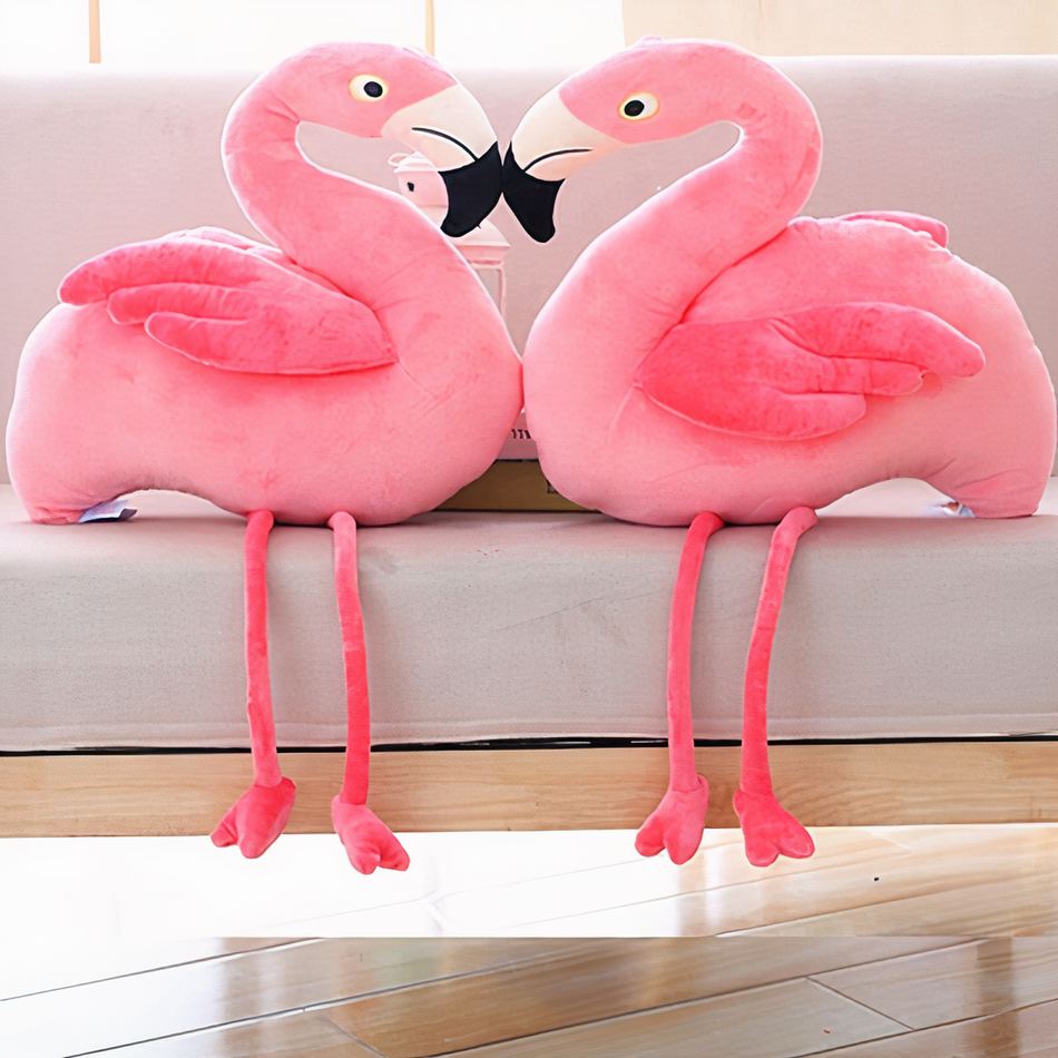 Peluche flamant rose géant doux pour chambre enfant - Déco tendance